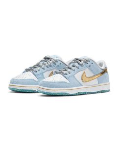 کتونی کژوال نایک آبی طلایی Nike SB Dunk Low Sean Cliver