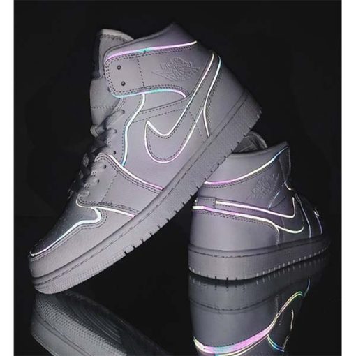کفش ساقدار ایرجردن 1 مدل Air Jordan 1 Mid SE Reflective Borders