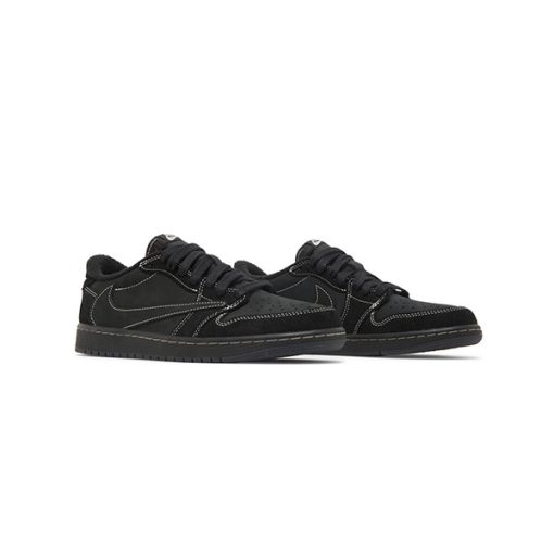 کفش ایرجردن تراویس اسکات مشکی Nike Air Jordan 1 Low Travis Scott Black Phantom