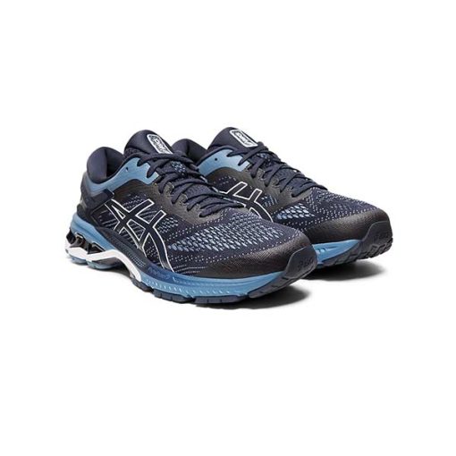 کتانی پیاده روی اسیکس کایانو 26 مشکی آبی Asics GEL-KAYANO 26