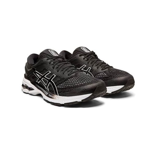 کفش اسیکس کایانو 26 مشکی سفید Asics GEL-KAYANO 26
