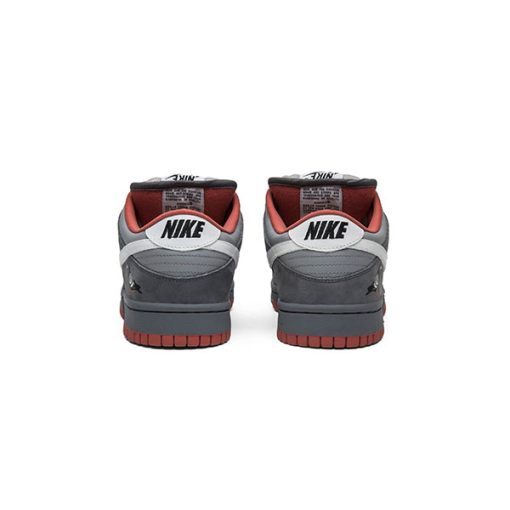 کتونی مردانه نایک دانک طوسی نارنجی Nike Dunk Low Pro SB Pigeon