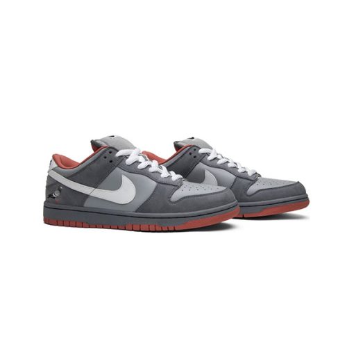 کتانی مردانه نایک دانک طوسی نارنجی Nike Dunk Low Pro SB Pigeon