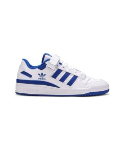 کتونی ست آدیداس فوروم سفید آبی Adidas Forum Low White Royal Blue