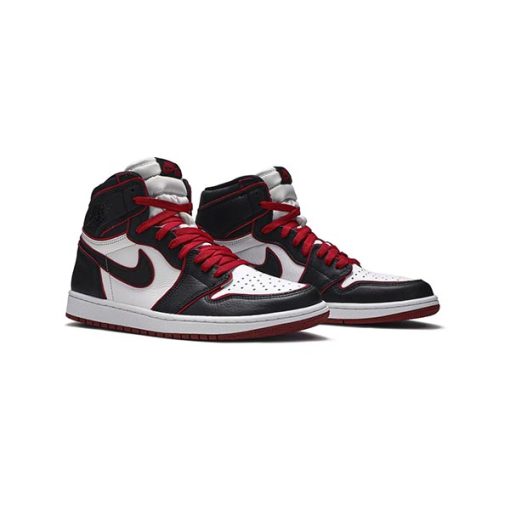 کتانی نایک ایرجردن 1 مشکی سفید قرمز Air Jordan 1 Retro High OG Bloodline