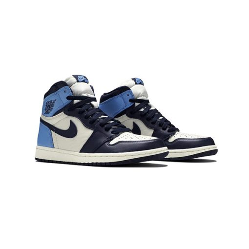 کتانی نایک ایرجردن 1 آبی سورمه ای Air Jordan 1 Retro High OG Obsidian