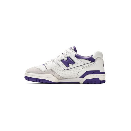 کتانی نیوبالانس 550 سفید بنفش New Balance 550 White purple