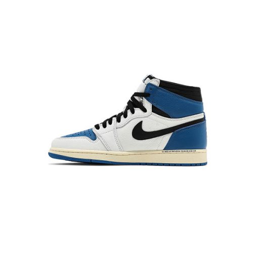 کفش ایرجردن 1 تراویس اسکات آبی Air Jordan 1 Travis Scott Fragment Design