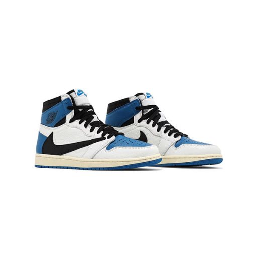 کفش نایک ایرجردن 1 آبی Air Jordan 1 Travis Scott Fragment Design