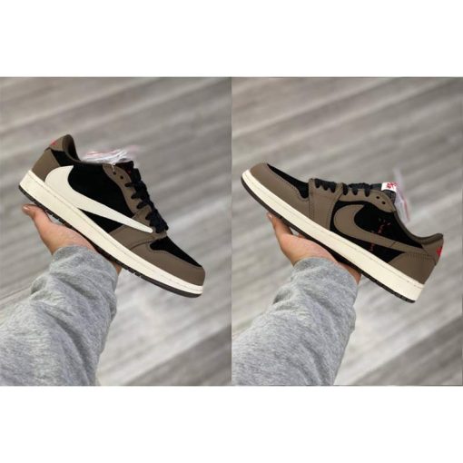 کفش نایک ایرجردن 1 تراویس اسکات ساق کوتاه Nike Travis Scott Air Jordan 1 Low