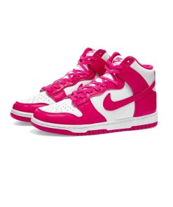 کتونی ساقدار نایک دانک صورتی Nike Dunk High Pink Prime