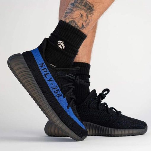 کتانی آدیداس ییزی 350 مشکی آبی Adidas Yeezy Boost 350 Dazzling Blue
