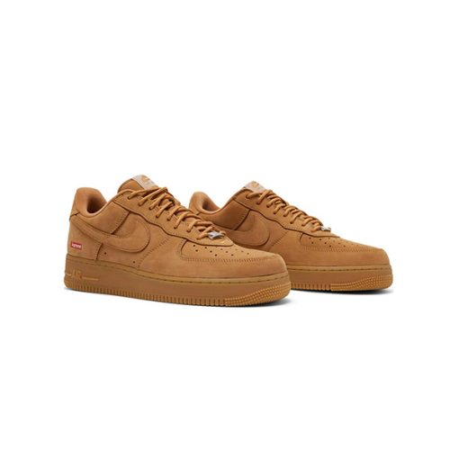 کتونی نایک ایرفورس سوپرریم قهوه ای Nike AirForce 1 Supreme Low SP Wheat