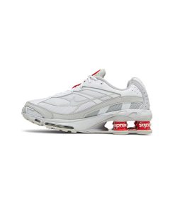 کتونی نایک شاکس سوپریم سفید قرمز Nike Supreme x Shox Ride 2 White