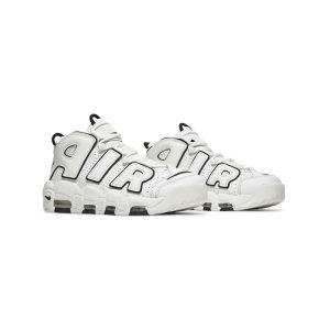کفش نایک آپتمپو سفید خط مشکی Nike Uptempo White