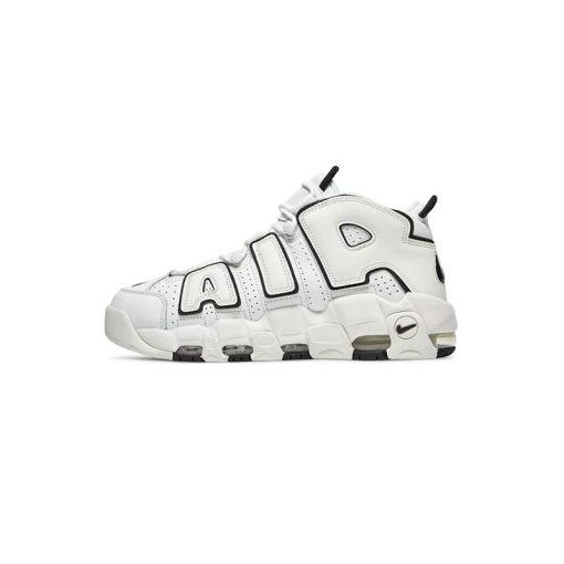 کتونی نایک آپتمپو سفید خط مشکی Nike Uptempo White