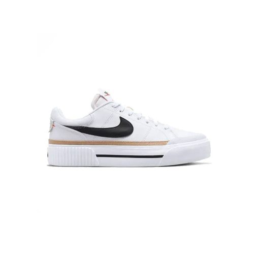 کتونى نایک کورت لگاسى سفید مشکی Nike Court Legacy