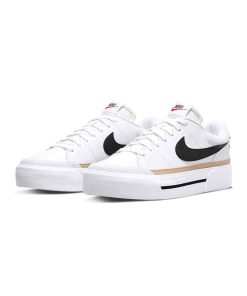 کتونى نایک کورت لگاسى سفید مشکی Nike Court Legacy
