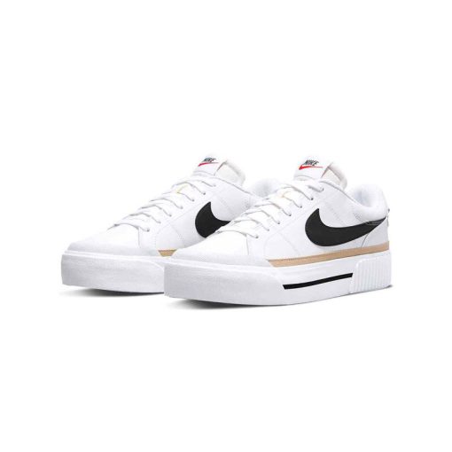 کتونى نایک کورت لگاسى سفید مشکی Nike Court Legacy - Image 2