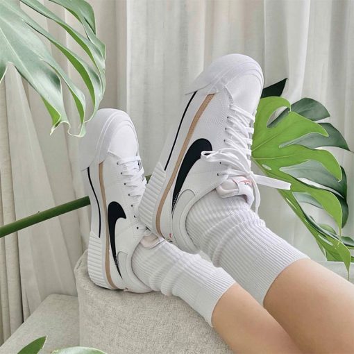 کتونى نایک کورت لگاسى سفید مشکی Nike Court Legacy - Image 3