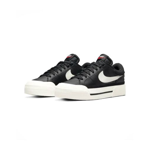 کتونى نایک کورت لگاسى مشکی سفید Nike Court Legacy