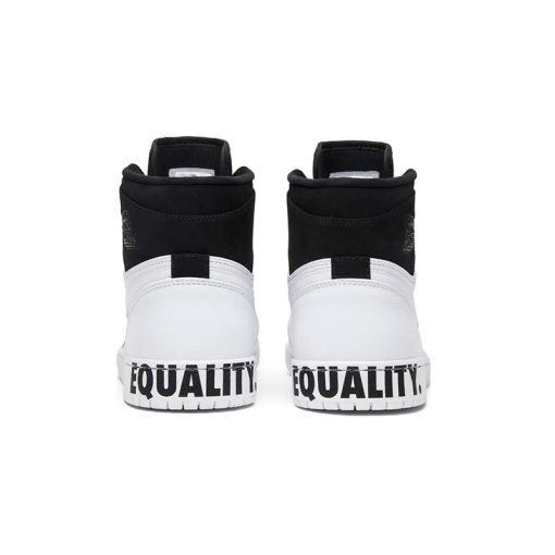 کفش نایک ایرجردن 1 ایکوالیتی سفید مشکی Nike Air jordan 1 Equality