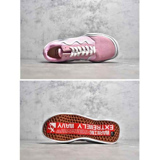 کفش ونس مدل ویوی صورتی Vans Wavy Baby Pink