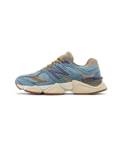 کتونی نیوبالانس 9060 آبی کرم قهوه ای New Balance 9060 Bodega Age of Discovery