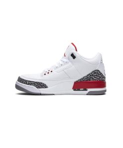 کتونی نایک ایرجردن 3 سفید قرمز Nike Air Jordan 3 Retro Hall of Fame