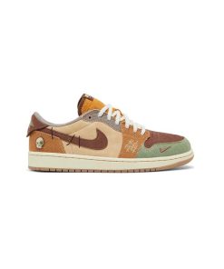 کفش ایرجردن 1 ساق کوتاه وودو Nike Air Jordan 1 Low OG Voodoo