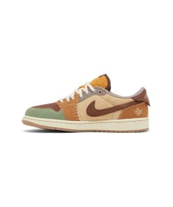 کفش ایرجردن 1 ساق کوتاه وودو Nike Air Jordan 1 Low OG Voodoo
