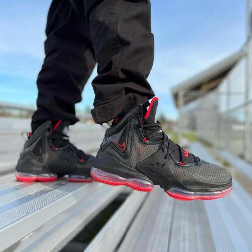 کتونی بسکتبالی نایکی لبرون 19 مشکی قرمز Nike LeBron 19 EP Bred