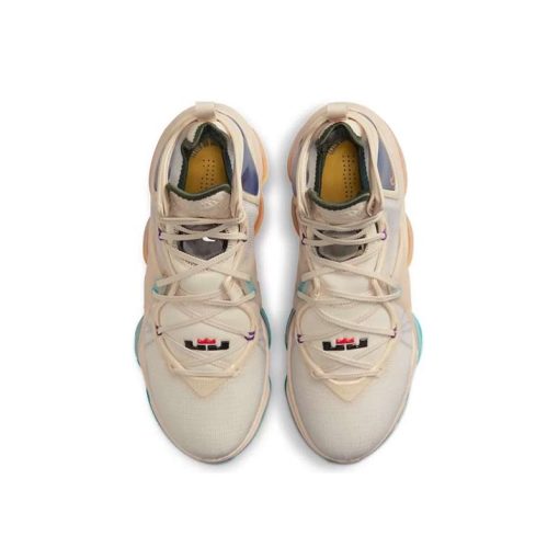 کتونی بسکتبالی نایکی لبرون 19 کرم Nike Lebron 19 Minneapolis Lakers