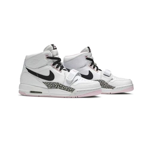 کتونی نایکی جردن لگاسی سفید صورتی Nike Jordan Legacy 312 GS White Black Pink Foam