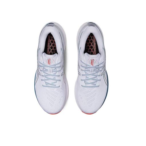 کتونی رانینگ اسیکس کایانو 29 سفید آبی Asics Gel-Kayano 29
