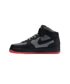 کتونی نایک ایرفورس نیم ساق طوسی قرمز Nike Air Force 1 Mid 07 Dark Grey Crimson