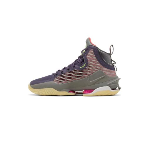 کفش بسکتبالی نایک جی تی جامپ بنفش سبز Nike Air Zoom GT Jump Chaos