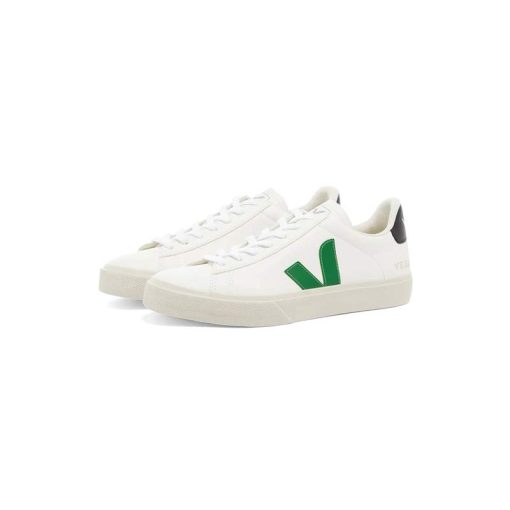 کفش کژوال وجا کمپو سفید سبز مشکی Veja Campo Chromefree White Emeraude Black