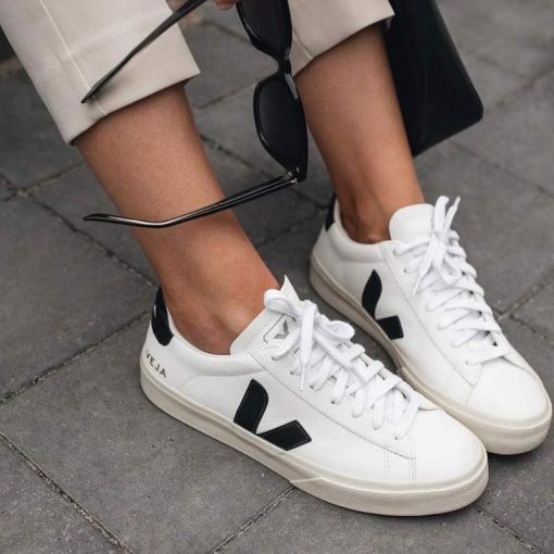کفش کژوال وجا کمپو سفید مشکی Veja Campo White and Black