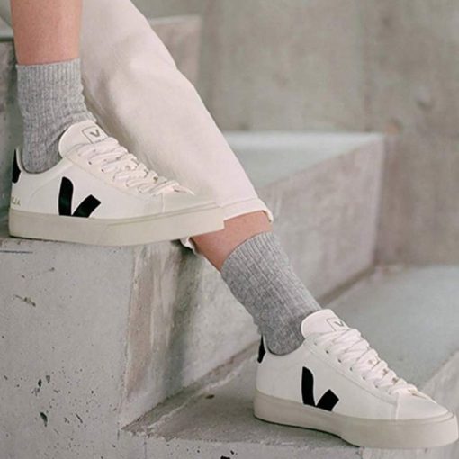 کفش کژوال وجا کمپو سفید مشکی Veja Campo White and Black