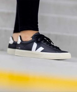 کفش کژوال وجا کمپو مشکی سفید Veja Campo Black and White