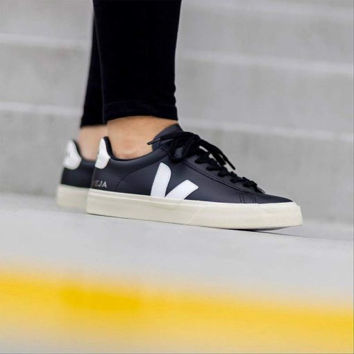 کفش کژوال وجا کمپو مشکی سفید Veja Campo Black and White