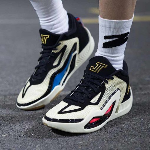 کتونی نایک جردن تاتوم سفید آبی قرمز Nike Jordan Tatum 1 Barbershop