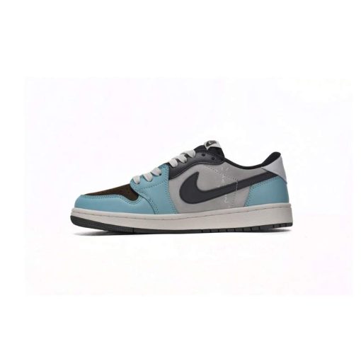 نایک ایرجردن 1 تراویس اسکات بی ام و آبی Nike Air Jordan 1 Low TravisScott Jackboys BMW