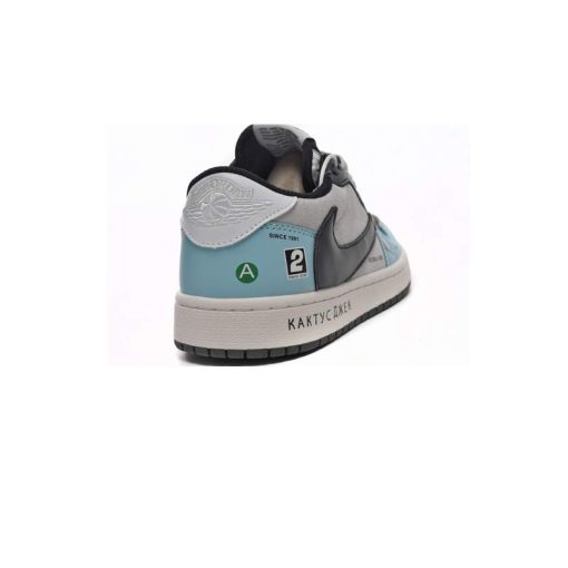 نایک ایرجردن 1 تراویس اسکات بی ام و آبی Nike Air Jordan 1 Low TravisScott Jackboys BMW