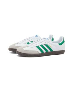 کتونى آدیداس سامبا سفید سبز Adidas Samba OG White Green
