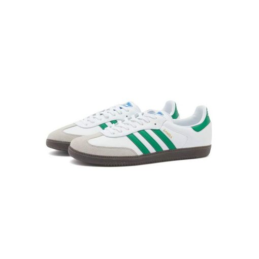 کتونى آدیداس سامبا سفید سبز Adidas Samba OG White Green
