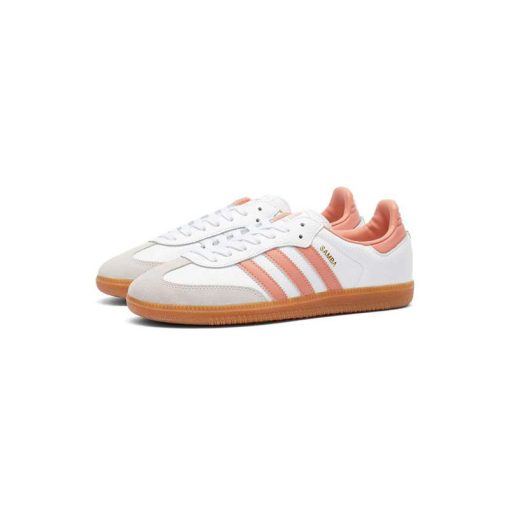 کتونى آدیداس سامبا سفید گلبهی Adidas Samba OG White Wonder Clay
