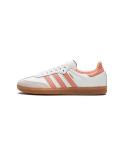 کتونى آدیداس سامبا سفید گلبهی Adidas Samba OG White Wonder Clay