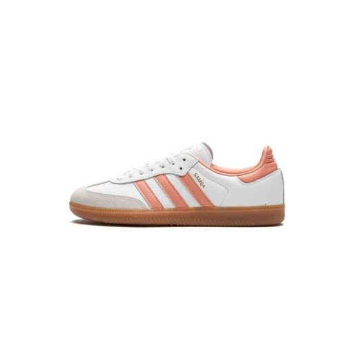 کتونى آدیداس سامبا سفید گلبهی Adidas Samba OG White Wonder Clay